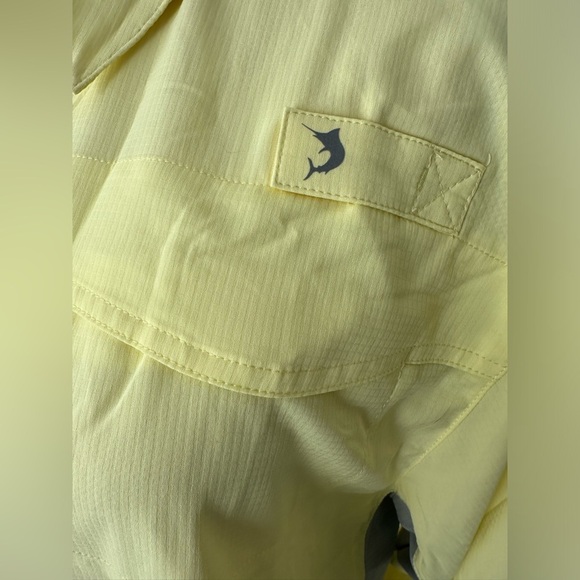 Reel Legends Mariner II men’s Fishing shirt yellow  SZ M lightweight - Picture 2 of 7
